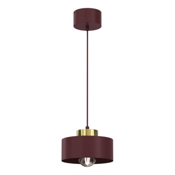 Rippvalgusti kaabliga MARTI 1xE27/15W/230V bordoo/kuldne