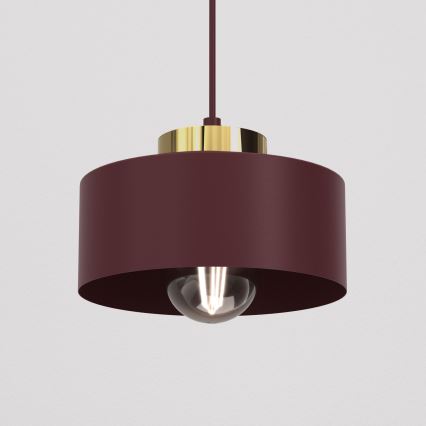 Rippvalgusti kaabliga MARTI 1xE27/15W/230V bordoo/kuldne