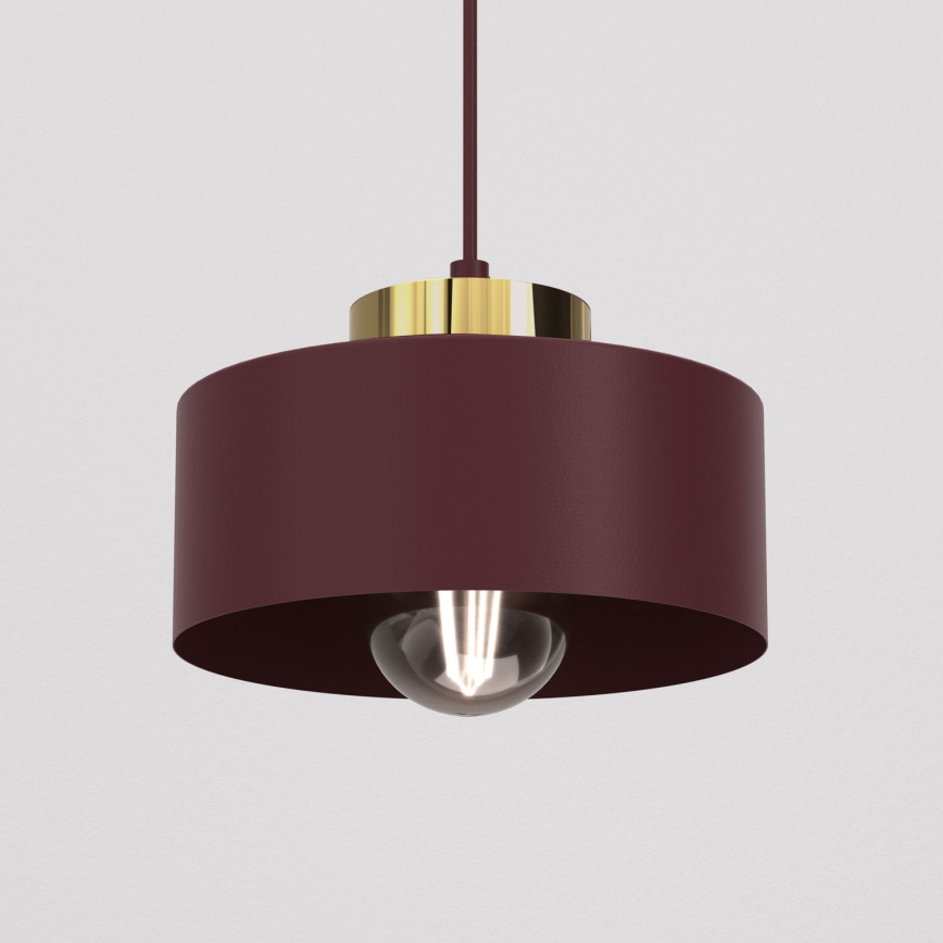 Rippvalgusti kaabliga MARTI 1xE27/15W/230V bordoo/kuldne