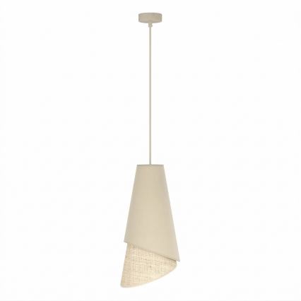 Rippvalgusti kaabliga MODA 1xE27/15W/230V beež/rotang