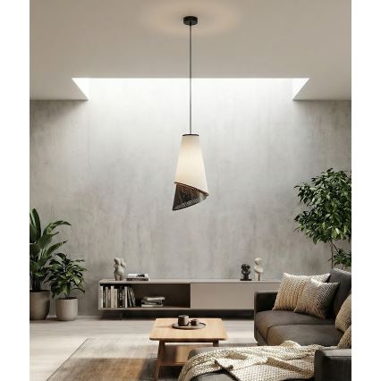 Rippvalgusti kaabliga MODA 1xE27/15W/230V hall/must