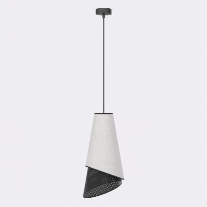 Rippvalgusti kaabliga MODA 1xE27/15W/230V hall/must
