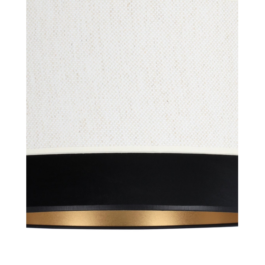 Rippvalgusti kaabliga NATIA 1xE27/60W/230V Ø 45 cm valge/must