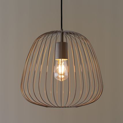 Rippvalgusti kaabliga OVELLA 1xE27/15W/230V, läbimõõt 36 cm, hall
