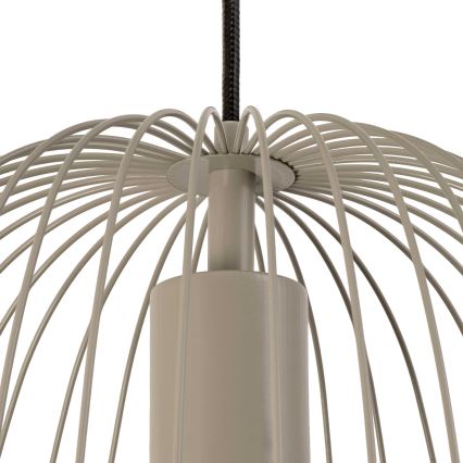 Rippvalgusti kaabliga OVELLA 1xE27/15W/230V, läbimõõt 36 cm, hall