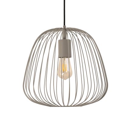 Rippvalgusti kaabliga OVELLA 1xE27/15W/230V, läbimõõt 36 cm, hall