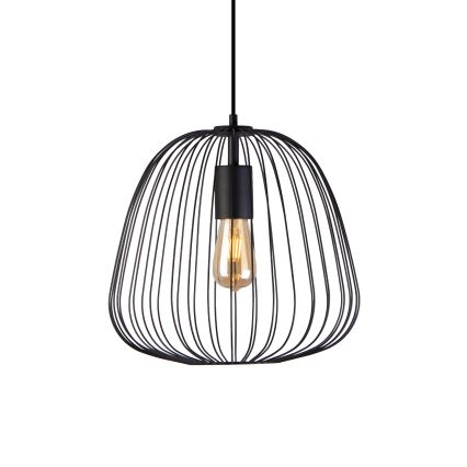 Rippvalgusti kaabliga OVELLA 1xE27/15W/230V läbimõõt 36 cm must