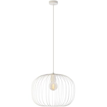 Rippvalgusti kaabliga OVELLA 1xE27/15W/230V Ø 46 cm kreemjas