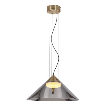 Rippvalgusti kaabliga PRESTO 1xGX53/10W/230V Ø 34 cm kuldne/suitsuhall