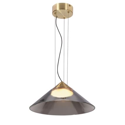 Rippvalgusti kaabliga PRESTO 1xGX53/10W/230V Ø 34 cm kuldne/suitsuhall