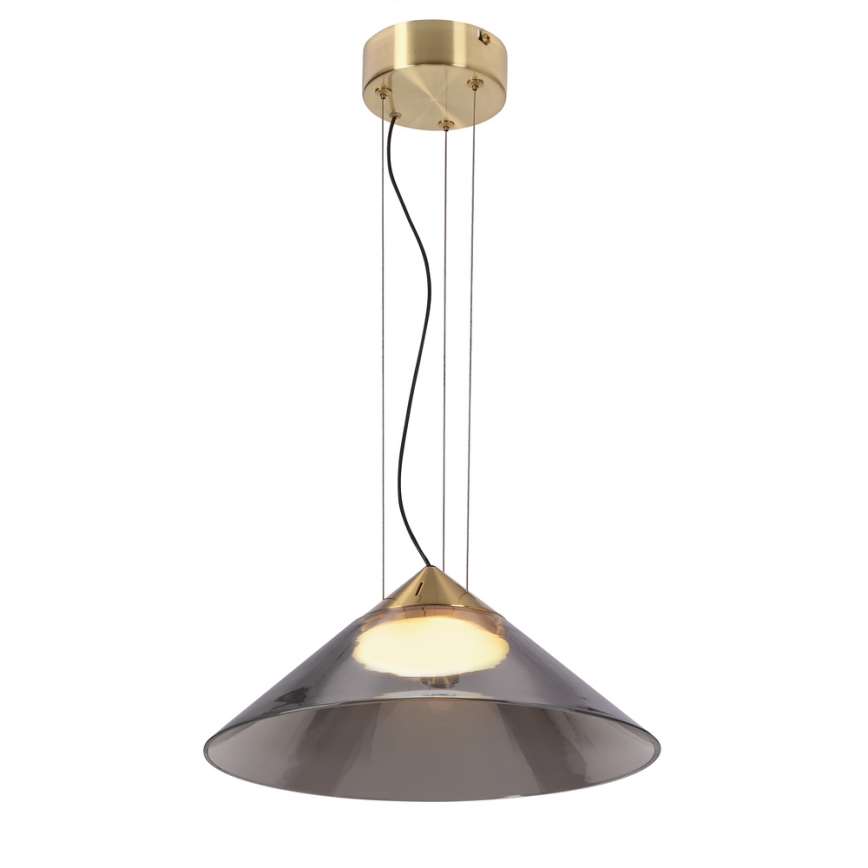 Rippvalgusti kaabliga PRESTO 1xGX53/10W/230V Ø 34 cm kuldne/suitsuhall