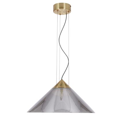 Rippvalgusti kaabliga PRESTO 1xGX53/10W/230V Ø 34 cm kuldne/suitsuhall