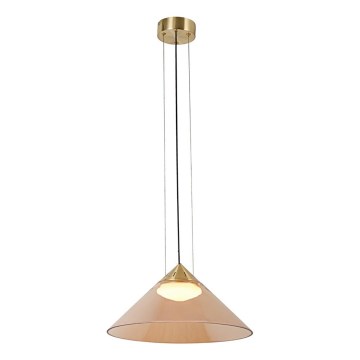 Rippvalgusti kaabliga PRESTO 1xGX53/10W/230V Ø 42 cm kuldne/suitsune beež