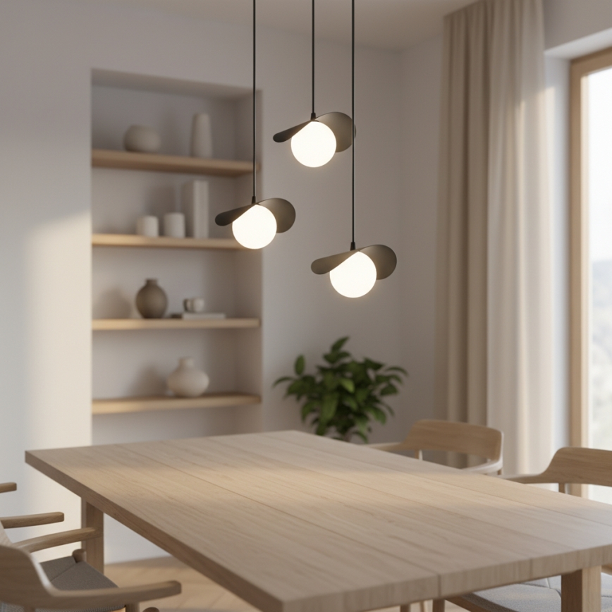 Rippvalgusti kaabliga RITUAL 3xG9/8W/230V must