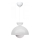 Rippvalgusti kaabliga SALVA 1xE27/15W/230V valge