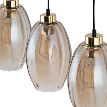 Rippvalgusti kaabliga SEBO 1xE27/15W/230V must/suitsune beež