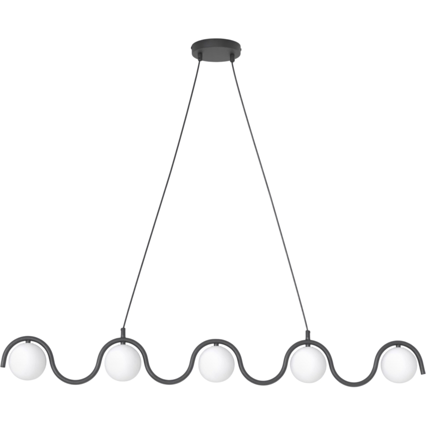 Rippvalgusti kaabliga SINUS 5xG9/8W/230V must
