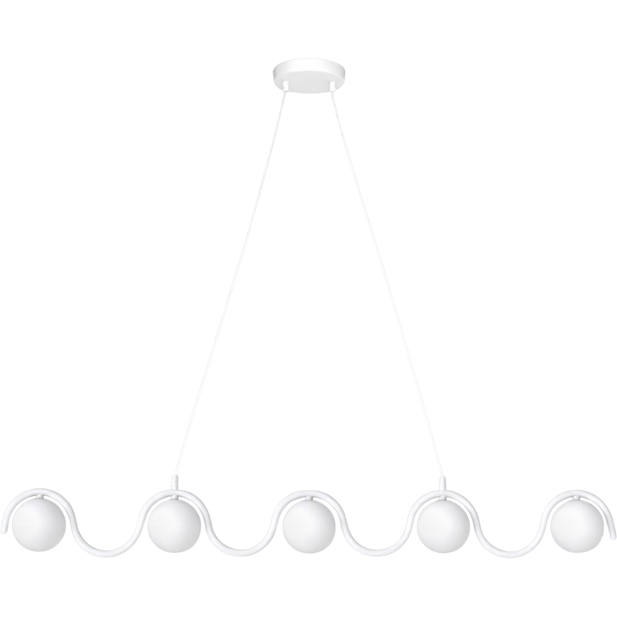 Rippvalgusti kaabliga SINUS 5xG9/8W/230V valge