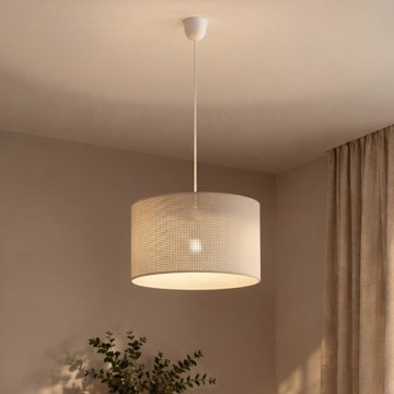 Rippvalgusti kaabliga SIRJA PLISADO 1xE27/15W/230V läbimõõt 35 cm kreemjas