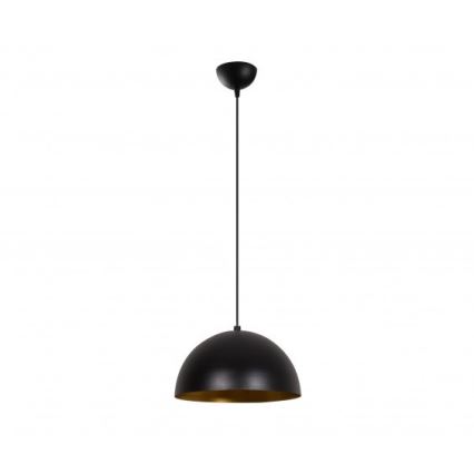 Rippvalgusti kaabliga SIVANI 1xE27/40W/230V, Ø 30 cm, must/vasetoon