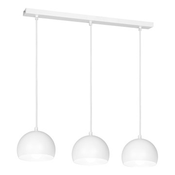 Rippvalgusti kaabliga SOOL 3xE27/15W/230V valge