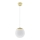 Rippvalgusti kaabliga TOYA 1xE27/60W/230V, läbimõõt 20 cm, valge/kuldne