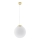 Rippvalgusti kaabliga TOYA 1xE27/60W/230V läbimõõt 30 cm valge/kuldne
