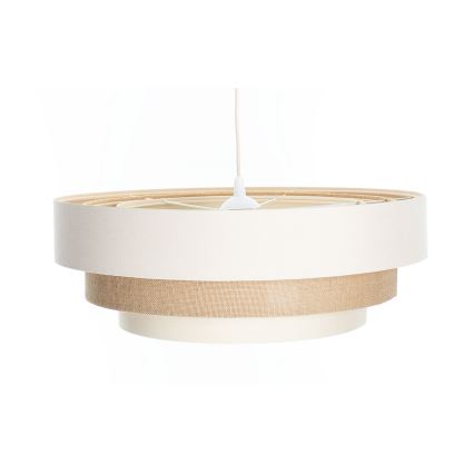 Rippvalgusti kaabliga TRINITI 1xE27/60W/230V, läbimõõt 40 cm, kreemikas/beež