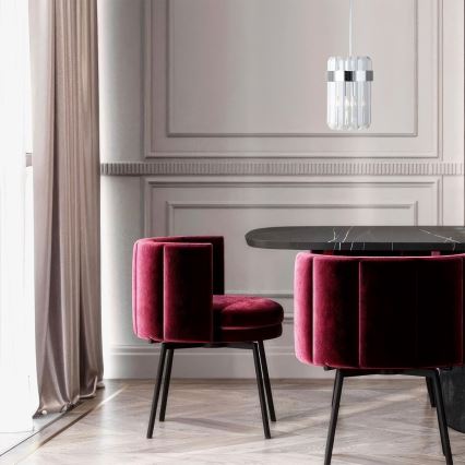 Rippvalgusti kaabliga VETRO 1xE14/10W/230V läikiv kroom