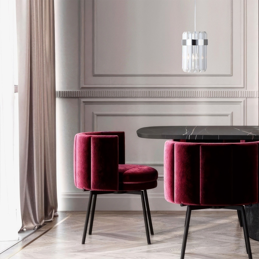 Rippvalgusti kaabliga VETRO 1xE14/10W/230V läikiv kroom