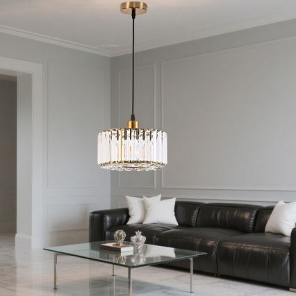 Rippvalgusti kaabliga VETRO 1xE27/60W/230V kuldne