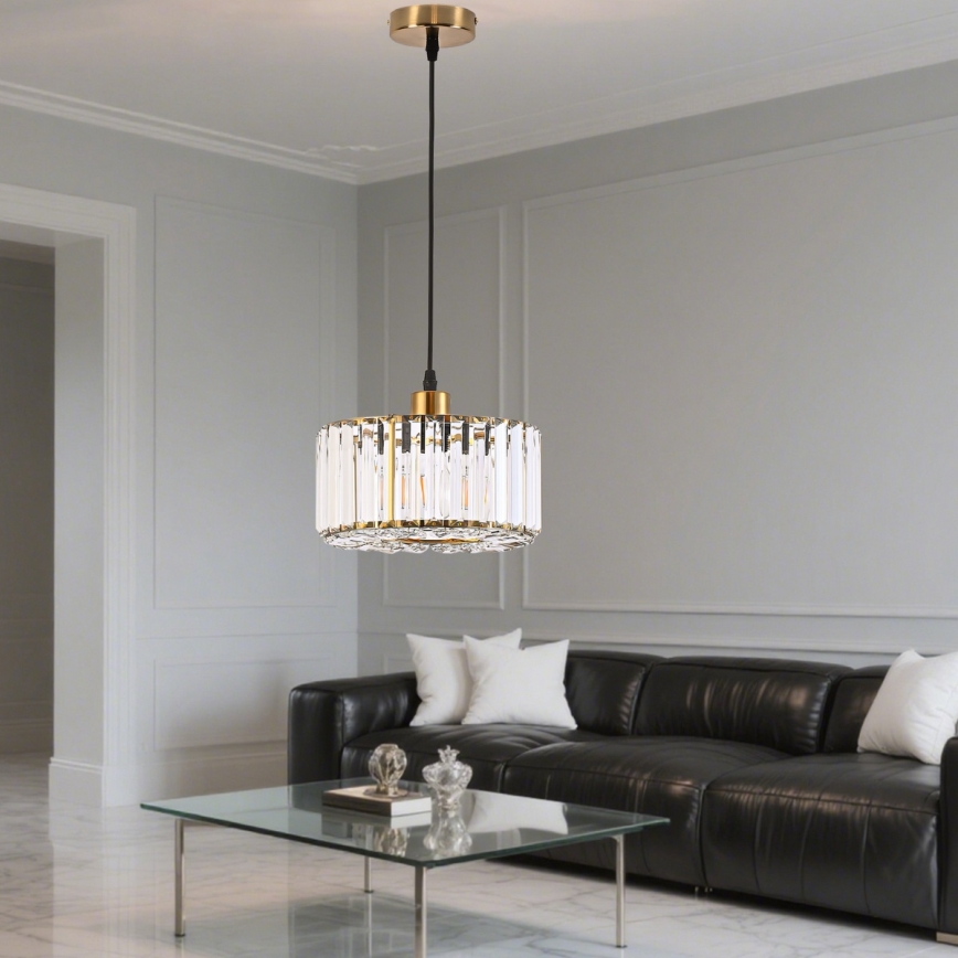 Rippvalgusti kaabliga VETRO 1xE27/60W/230V kuldne