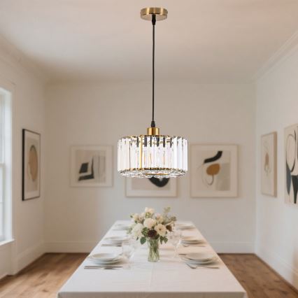 Rippvalgusti kaabliga VETRO 1xE27/60W/230V kuldne