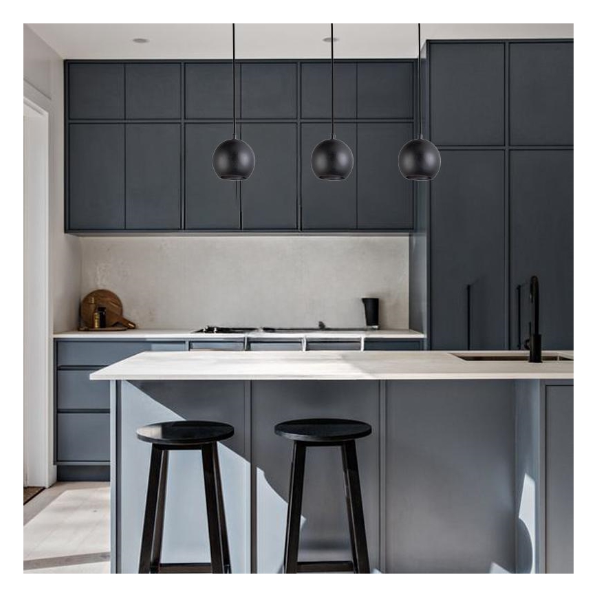 Rippvalgusti kaablil 1xGU10/10W/230V, läbimõõt 11 cm, massiivne/saar