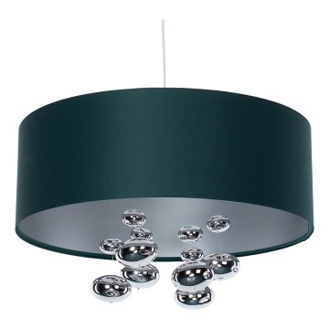 Rippvalgusti kaablil BUBBLE 1xE27/60W/230V Ø 40 cm, roheline