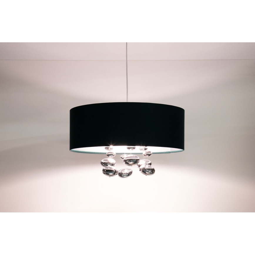 Rippvalgusti kaablil BUBBLE 1xE27/60W/230V Ø 40 cm, roheline