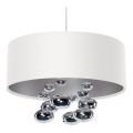 Rippvalgusti kaablil BUBBLE 1xE27/60W/230V Ø 50 cm valge