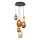 Rippvalgusti kaablil CACTUS 6xG9/5W/230V vask/hall/valge