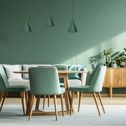 Rippvalgusti kaablil CAPITAL 1xGX53/15W/230V, läbimõõt 17 cm, roheline