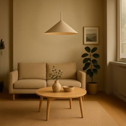 Rippvalgusti kaablil CAPITAL 1xGX53/15W/230V, läbimõõt 60 cm, beež