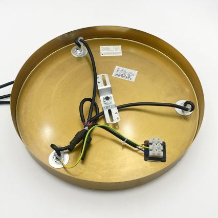 Rippvalgusti kaablil CRISTAL 3xE14/15W/230V messing/suitsune beež