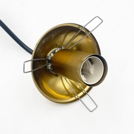 Rippvalgusti kaablil CRISTAL 3xE14/15W/230V messing/suitsune beež