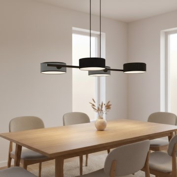 Rippvalgusti kaablil DRUMZ 4xE14/10W/230V must/hall