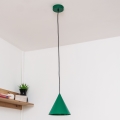 Rippvalgusti kaablil ETNA II 1xE27/15W/230V Ø 18,5 cm roheline