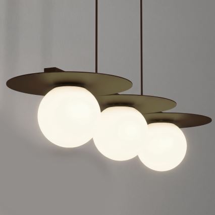 Rippvalgusti kaablil FLAT 3xE27/15W/230V, pruun