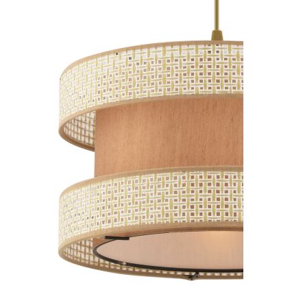 Rippvalgusti kaablil HALO 1xE27/60W/230V beež/kreemjas