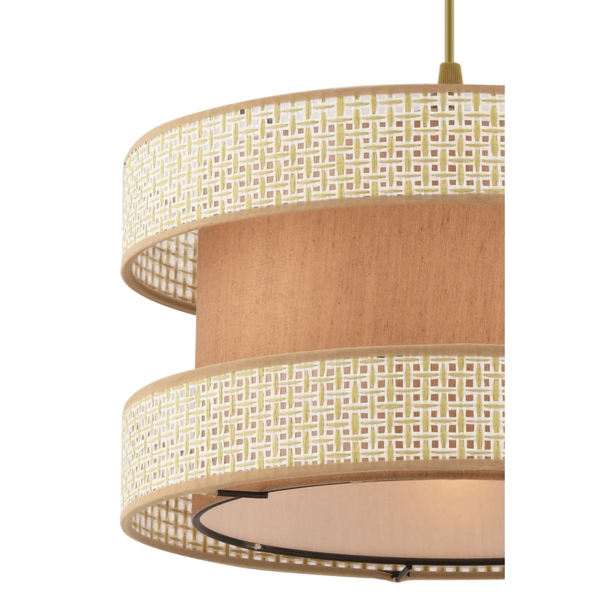 Rippvalgusti kaablil HALO 1xE27/60W/230V beež/kreemjas