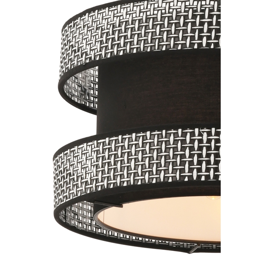 Rippvalgusti kaablil HALO 1xE27/60W/230V must/hall