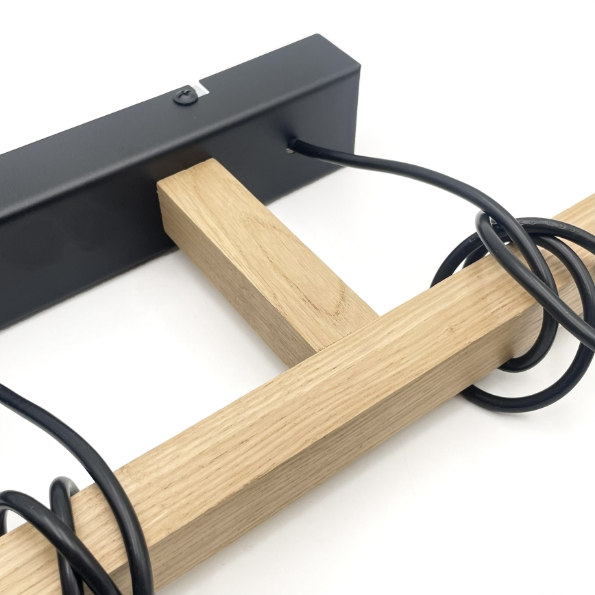 Rippvalgusti kaablil LEANDRA 3xE27/15W/230V tamm/must