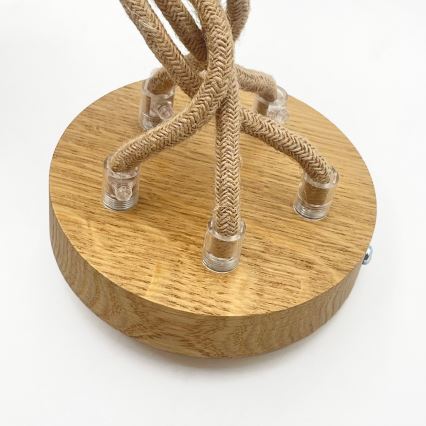 Rippvalgusti kaablil LOOMIS 5xE27/15W/230V 83 cm beež/tamm